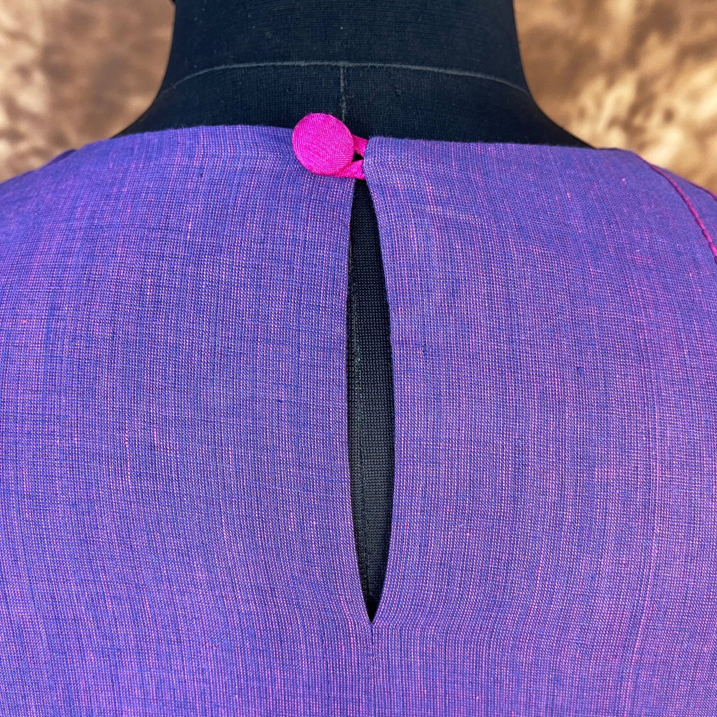 Nebula Fade Purple Coloured Handloom Cotton Ready to Wear Blouse - kapda Tailor | Swadesiicart