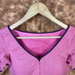 Candy Floss Desire Pink Coloured Slub Cotton Ready to Wear Blouse - kapda Tailor | Swadesiicart