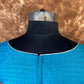 Streaks of Blue Light Blue Coloured Chanderi Silk Ready to Wear Blouse - kapda Tailor | Swadesiicart