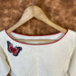 Butterfly Nector Off White Coloured Slub Cotton Ready to Wear Blouse - kapda Tailor | Swadesiicart