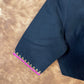 Vivaciously Vibrant Black Coloured Slub Cotton Ready to Wear Blouse - kapda Tailor | Swadesiicart