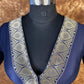 Deep Dive Lush Blue Coloured Silk / Broket Ready to Wear Blouse - kapda Tailor | Swadesiicart