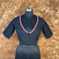 Vivaciously Vibrant Black Coloured Slub Cotton Ready to Wear Blouse - kapda Tailor | Swadesiicart