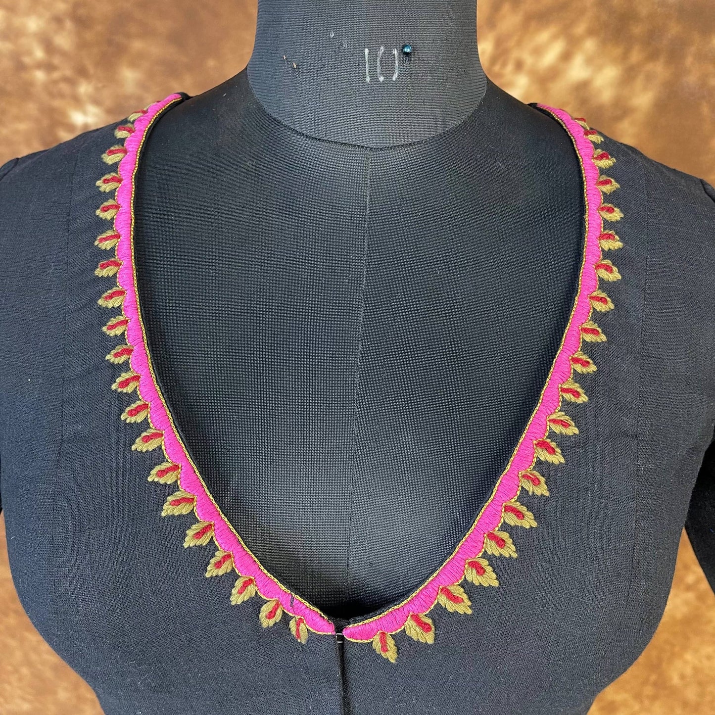 Vivaciously Vibrant Black Coloured Slub Cotton Ready to Wear Blouse - kapda Tailor | Swadesiicart
