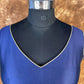 Trypan Blue Blue Coloured Silk / Broket Ready to Wear Blouse - kapda Tailor | Swadesiicart