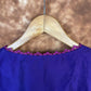 Khwaabon Ka Jharokha Blue Coloured Cotton Silk /Silk Ready to Wear Blouse - kapda Tailor | Swadesiicart