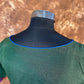 Hari Bhari Zindagi Green Coloured Chanderi Ready to Wear Blouse - kapda Tailor | Swadesiicart
