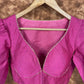 Punchy Pink Pink Coloured Chanderi Silk Ready to Wear Blouse - kapda Tailor | Swadesiicart