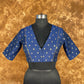 Coral Jari Buta Blue Coloured Silk With Zari Buta Ready to Wear Blouse - kapda Tailor | Swadesiicart