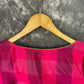 Piped Pleasure Rani Pink Coloured Silk Ready to Wear Blouse - kapda Tailor | Swadesiicart