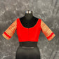 Suhaagan ki Laali Red Coloured Silk /Brocket Ready to Wear Blouse - kapda Tailor | Swadesiicart