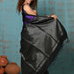 Very Much Indian Anokhi - Handloom Pure Silk Designer Saree - Black and Purple Designer (Limited Edition) | Swadesiicart