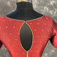 Matargashti Maroon Coloured Silk Ready to Wear Blouse - kapda Tailor | Swadesiicart