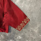 Ehsaas Maroon Coloured Silk Ready to Wear Blouse - kapda Tailor | Swadesiicart
