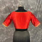 Chaatak Laal Red Coloured Art Row Silk Ready to Wear Blouse - kapda Tailor | Swadesiicart