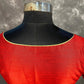 Chaatak Laal Red Coloured Art Row Silk Ready to Wear Blouse - kapda Tailor | Swadesiicart