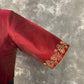 Ehsaas Maroon Coloured Silk Ready to Wear Blouse - kapda Tailor | Swadesiicart
