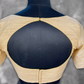 Gleaming Glow Gold Coloured Silk Ready to Wear Blouse - kapda Tailor | Swadesiicart