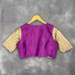 Lavender Love Lavender Coloured Silk & Chanderi Ready to Wear Blouse - kapda Tailor | Swadesiicart