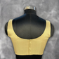 Swarn Vastra Gold Coloured Brocket Ready to Wear Blouse - kapda Tailor | Swadesiicart