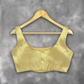 Swarn Vastra Gold Coloured Brocket Ready to Wear Blouse - kapda Tailor | Swadesiicart