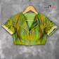 Roohani Resham Green Coloured Silk Ready to Wear Blouse - kapda Tailor | Swadesiicart