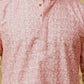 Bluesaanchi Men's Cotton Embroidered Kurta Set - Pink Sun Boota | Swadesiicart