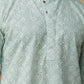 Bluesaanchi Men's Chikankari Embroidered Kurta Set - Light Green | Swadesiicart