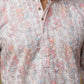 Bluesaanchi Men's Chikankari Embroidered Kurta Set - White & Pink | Swadesiicart