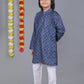 Bluesaanchi Blue Printed Kurta Set – Elegant & Classic for Your Little One | Swadesiicart