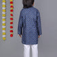 Bluesaanchi Blue Printed Kurta Set – Elegant & Classic for Your Little One | Swadesiicart
