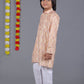 Bluesaanchi Dark Cream Printed Kurta Set – Elegant & Classic for Your Little One | Swadesiicart