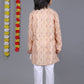 Bluesaanchi Dark Cream Printed Kurta Set – Elegant & Classic for Your Little One | Swadesiicart