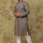 Bluesaanchi Men's Mud Octagon Sequin Threadwork Kurta Set | Swadesiicart