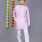 Bluesaanchi Light Purple Printed Kurta Set – Elegant & Classic for Your Little One | Swadesiicart