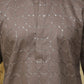 Bluesaanchi Men's Mud Octagon Sequin Threadwork Kurta Set | Swadesiicart