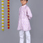 Bluesaanchi Light Purple Printed Kurta Set – Elegant & Classic for Your Little One | Swadesiicart