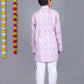 Bluesaanchi Light Purple Printed Kurta Set – Elegant & Classic for Your Little One | Swadesiicart