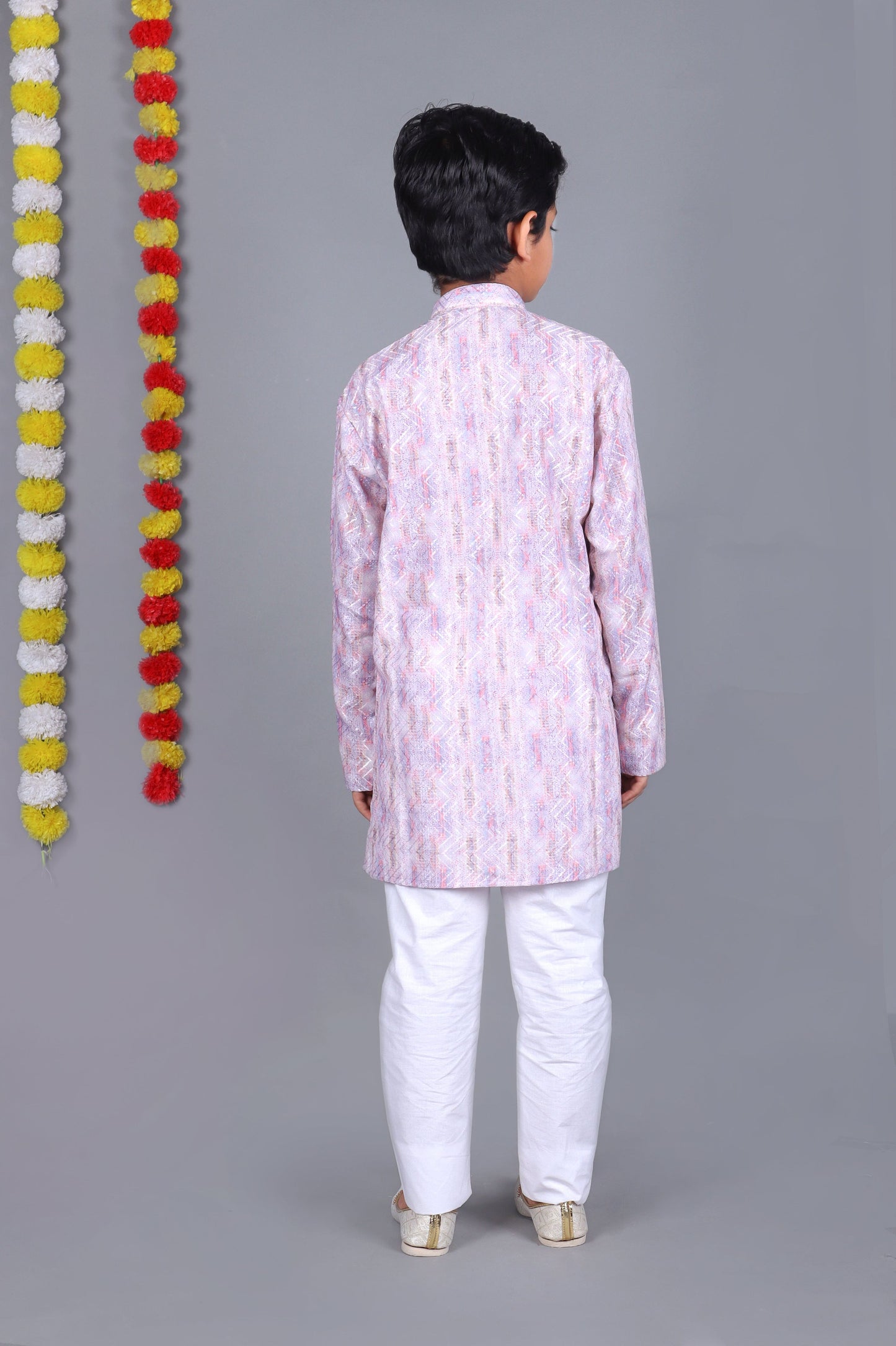 Bluesaanchi Light Purple Printed Kurta Set – Elegant & Classic for Your Little One | Swadesiicart