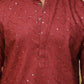 Bluesaanchi Men's Embroidered Kurta Set - Rust | Swadesiicart