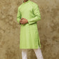 Bluesaanchi Men's Checkered Cotton Kurta Set | Swadesiicart