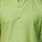 Bluesaanchi Men's Checkered Cotton Kurta Set | Swadesiicart