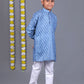 Bluesaanchi Sky Blue Printed Kurta Set – Elegant & Classic for Your Little One | Swadesiicart