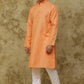 Bluesaanchi Men's Checkered Cotton Kurta Set | Swadesiicart