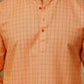 Bluesaanchi Men's Checkered Cotton Kurta Set | Swadesiicart