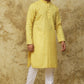 Bluesaanchi Men's Checkered Cotton Kurta Set | Swadesiicart
