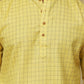 Bluesaanchi Men's Checkered Cotton Kurta Set | Swadesiicart