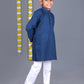Bluesaanchi Dark Blue Chikankari Embroidery Kurta Set – Elegant & Classic for Your Little One | Swadesiicart