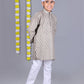 Bluesaanchi Grey Printed Kurta Set – Elegant & Classic for Your Little One | Swadesiicart