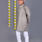 Bluesaanchi Grey Printed Kurta Set – Elegant & Classic for Your Little One | Swadesiicart